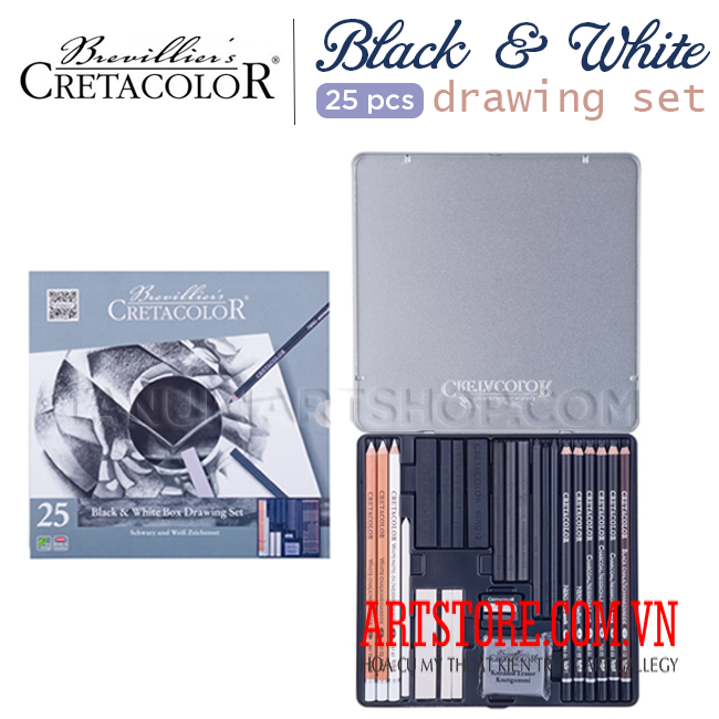 Cretacolor Black & White Drawing Set