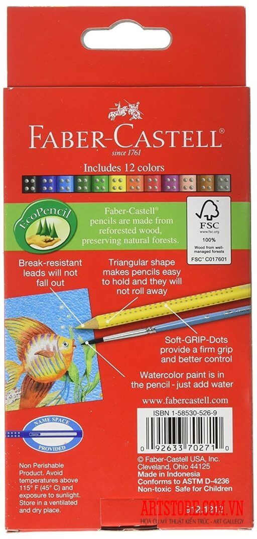 Bộ màu chì Faber Castell Grip 12pcs(order)