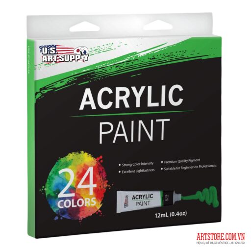Bộ màu Acrylic U.S. Art Supply 24pcs