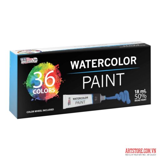 Bộ màu nước U.S. Art Supply 36x18ml