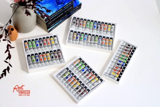 Màu Sunway Acrylic Colour Paint 12ml Set 12M/18M/24M/36M