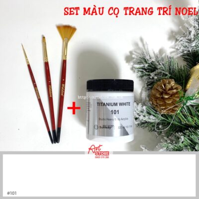 Gợi Ý Set 1 Màu Và Cọ Vẽ Trang Trí Noel 2022