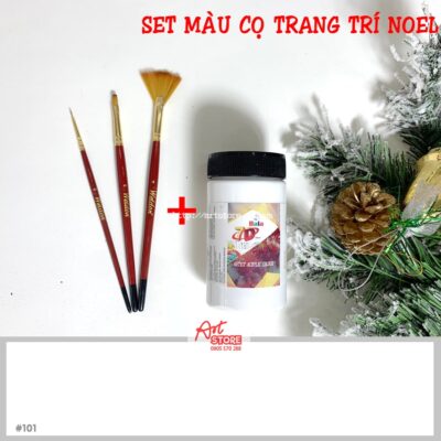 Gợi Ý Set 1 Màu Và Cọ Vẽ Trang Trí Noel 2022