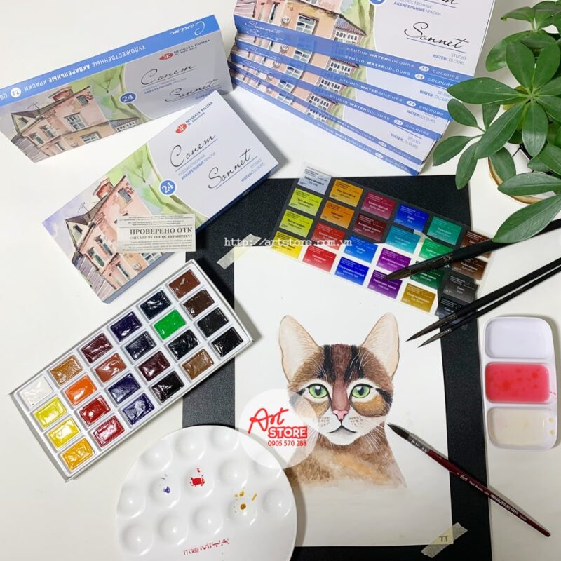 Màu Nước Sonnet 24 Màu - Sonnet warter color (8)