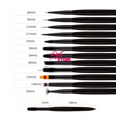 Cọ Vẽ Móng Tay Thân Gỗ Đàn Hương - Nail Brush N602