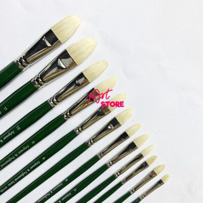 Cọ Oval Lông Heo Cán Xanh Artpower G1720 Đủ Size