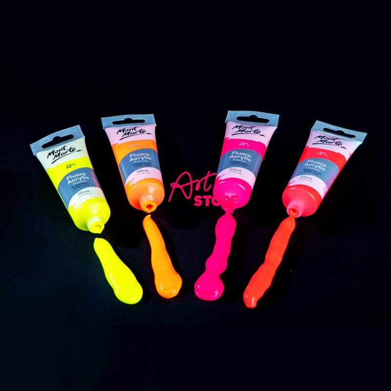 Màu Dạ Quang Phát Sáng Fluoro Acrylic Paint Premium - 50ml