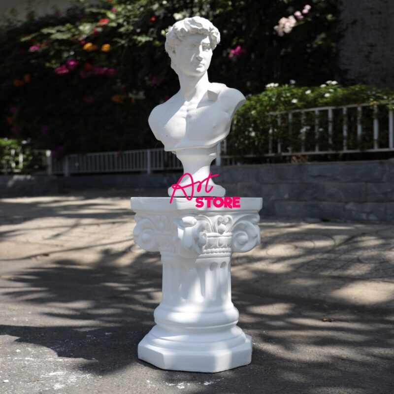 Chân dung tượng thạch cao david cao 40cm