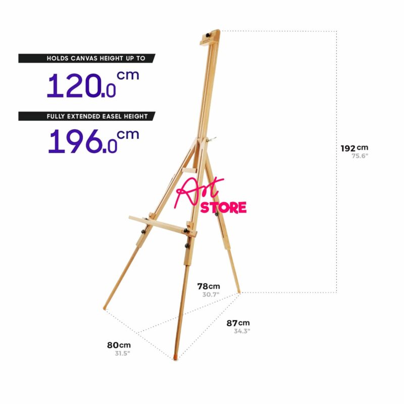 Giá Vẽ Cao Cấp Gấp Gọn Mont Marte Tripod Easel H.D. Beech MEA0001C