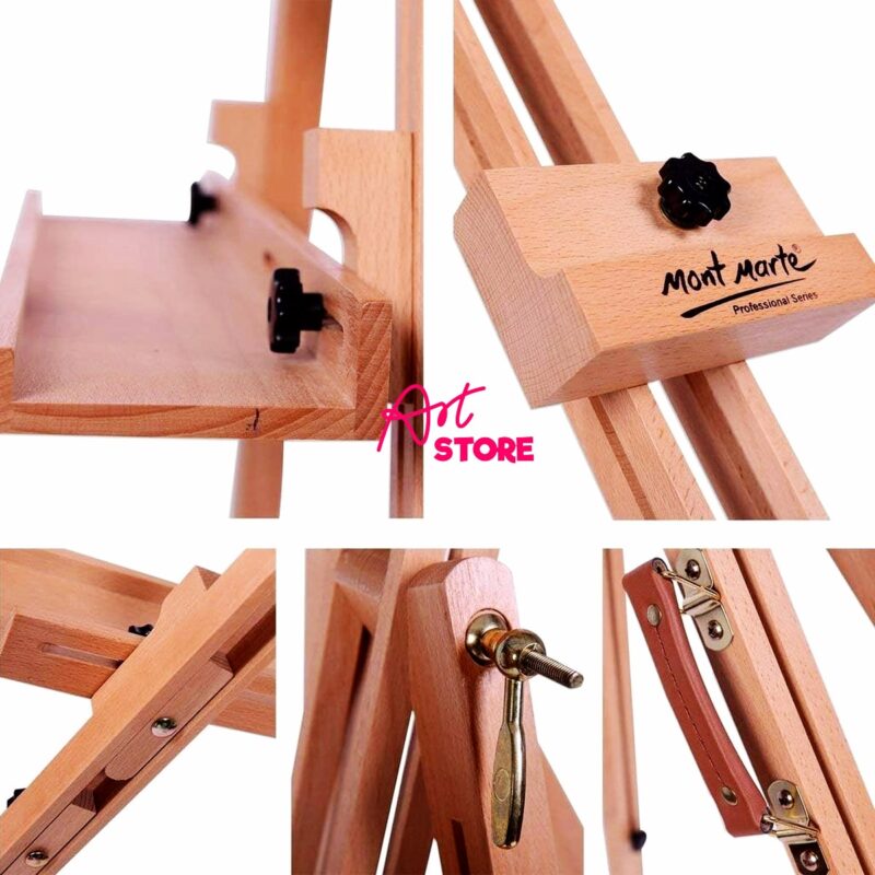 Giá Vẽ Cao Cấp Gấp Gọn Mont Marte Tripod Easel H.D. Beech MEA0001C