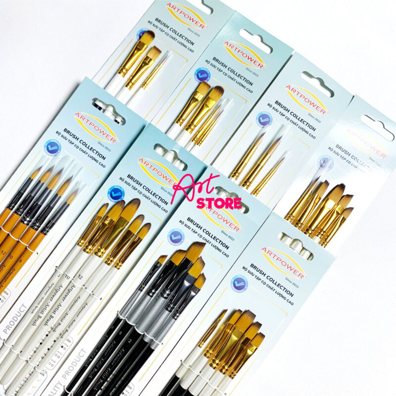Brush Collection – Bộ Sưu Tập Cọ Vẽ Chất Lượng Cao Cơ Bản Cho Học Sinh, Sinh Viên & Người Mới Bắt Đầu