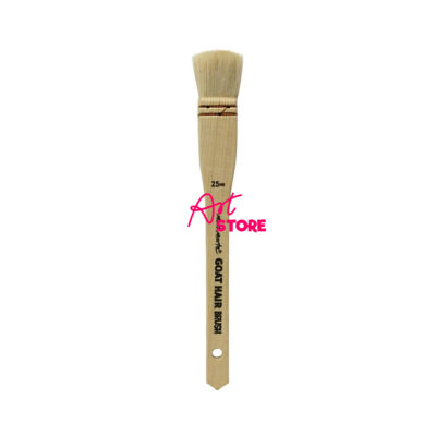 Panh Xô, Chổi Vẽ Nền Lông Dê- MM Goat Hair Pine Wood Brush