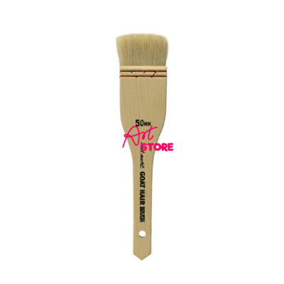 Panh Xô, Chổi Vẽ Nền Lông Dê- MM Goat Hair Pine Wood Brush
