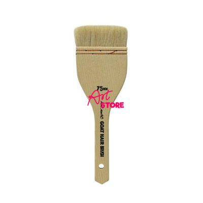 Panh Xô, Chổi Vẽ Nền Lông Dê- MM Goat Hair Pine Wood Brush