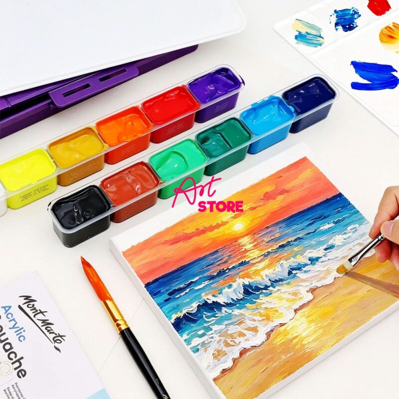 Bộ Màu Acrylic Gouache Paint Set Signature Mont Marte - 13pc