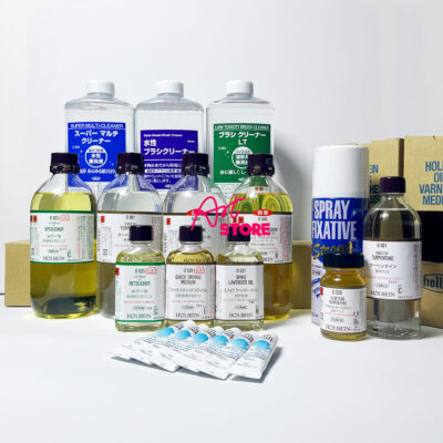 Dung Môi Sơn Dầu Holbein – Tổng Hợp Các Loại Dung Môi, Medium Và Dung Dịch Vệ Sinh Cọ