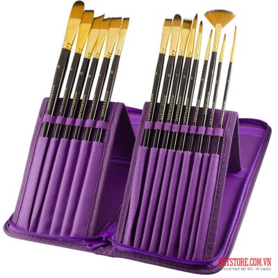 Bộ cọ MyArtscape 15pcs tím