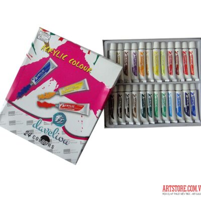 Bộ màu Acrylic Daveliou 12ml x 24pcs