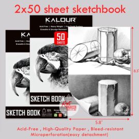 Set Chì Vẽ Phát Thảo, Truyền Thần, Vẽ Tượng, Tĩnh Vật Kalour 50pcs + 2 Sketchbook