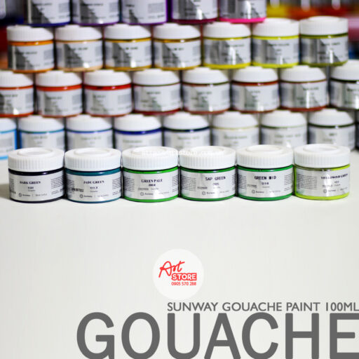 Màu Vẽ Dạng Bột Gouache Paint Sunway 100ml