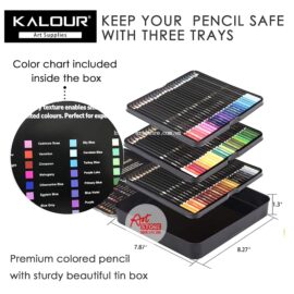 KALOUR Watercolor Pencils - Professional Set of 72