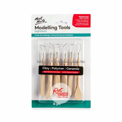 Bộ Dụng Cụ Tạo Mẫu Điêu Khắc Mont Marte Modelling Tools Signature 6pc