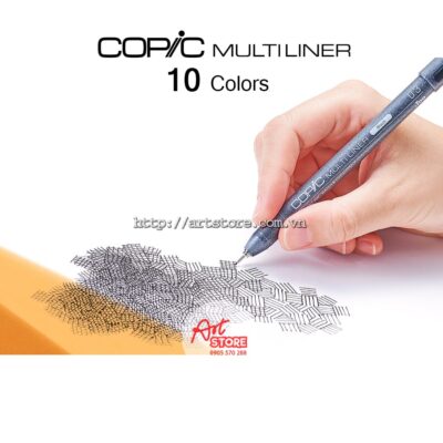 Bút Vẽ Đi Nét Kháng Nước COPIC Multiliner Nhật Bản - 10 Colors